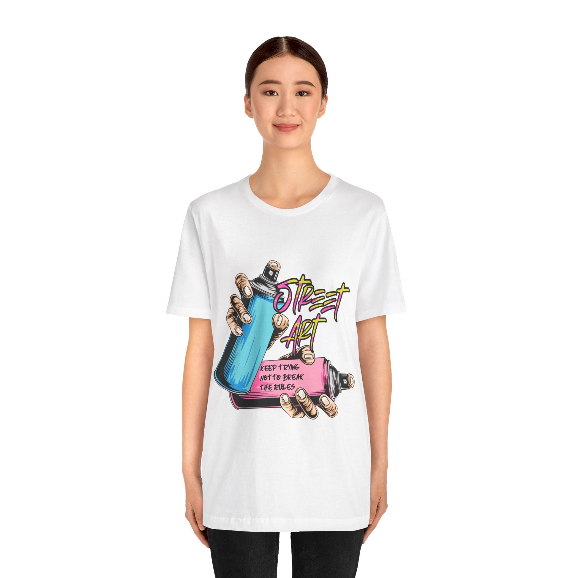 T-Shirt Street Art T-Shirts - Keep Trying Unisex Tee | Graphic Urban Wear