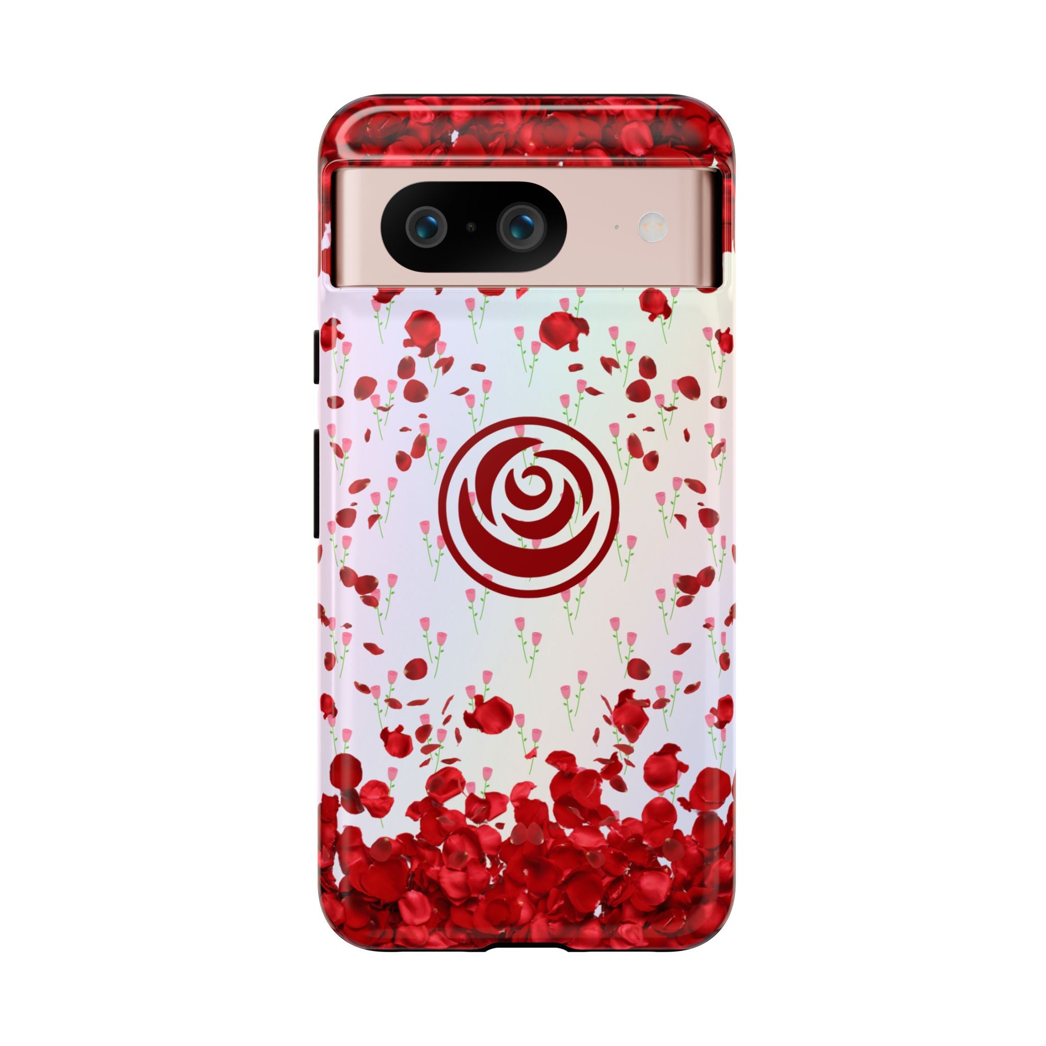 Tough Cases - Red Blossom Elegance Themed Phone Protection for iPhone, Samsung, and Google Pixel (Matte/Glossy)