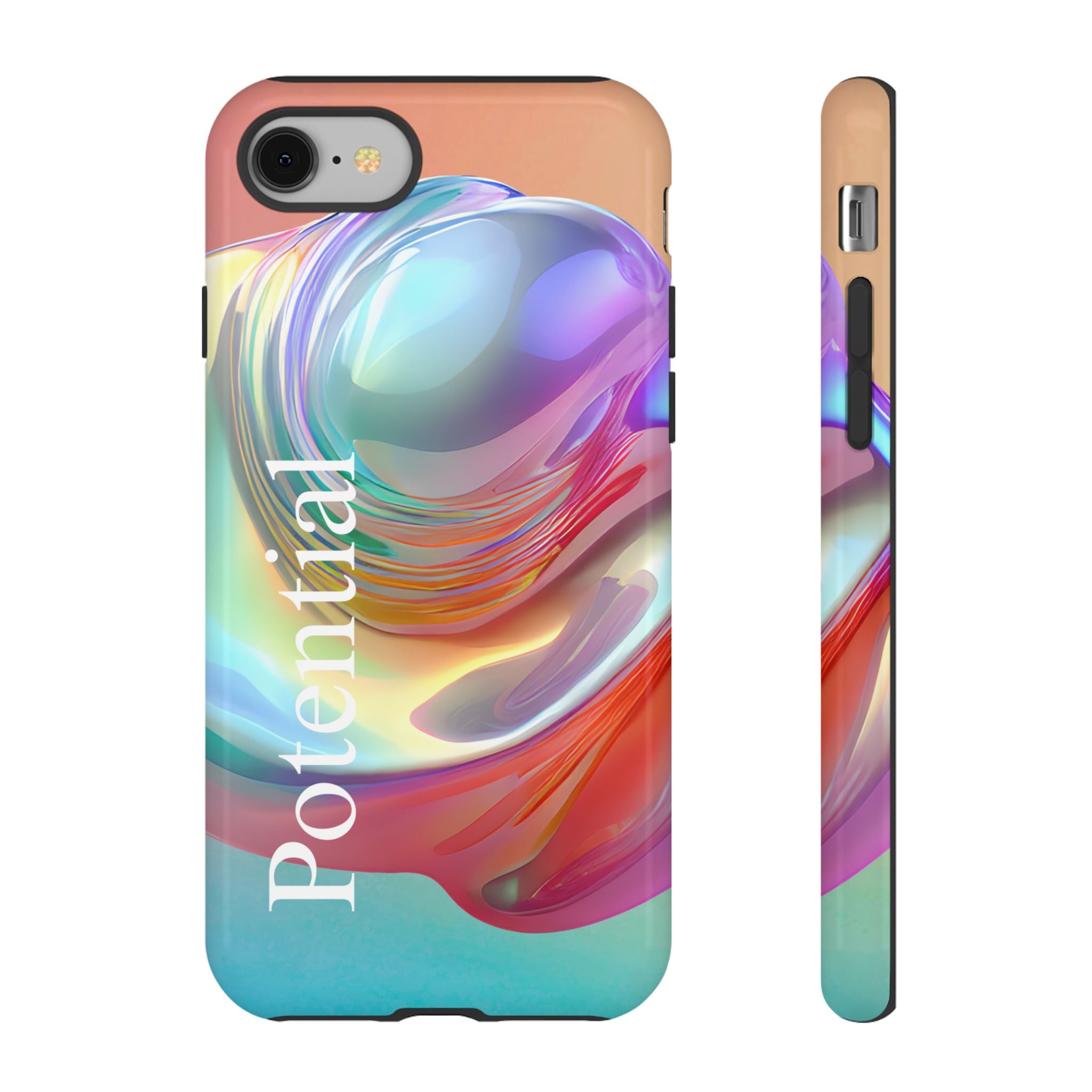 Colorful Phone Tough Case - "Potential" Metamorph Design