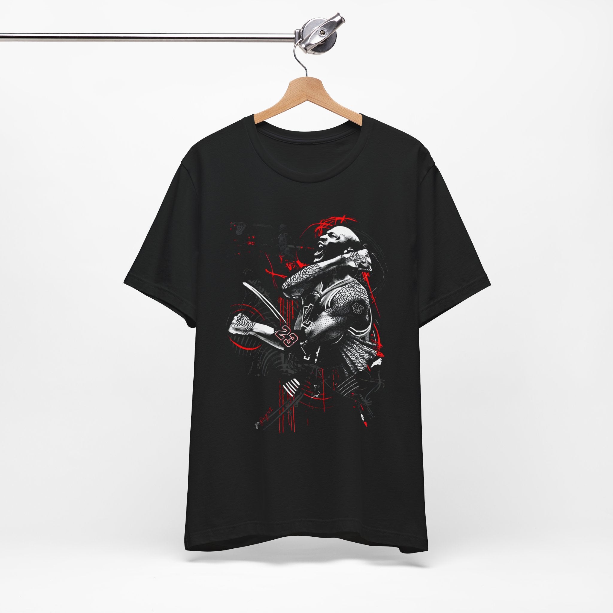 T-Shirt Dark Warrior Graphic Tee | Cool Casual Streetwear Black