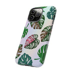 Tough Cases - Monstera Leaf Themed Phone Protection for iPhone, Samsung, and Google Pixel (Matte/Glossy)