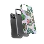 Tough Cases - Monstera Leaf Themed Phone Protection for iPhone, Samsung, and Google Pixel (Matte/Glossy)