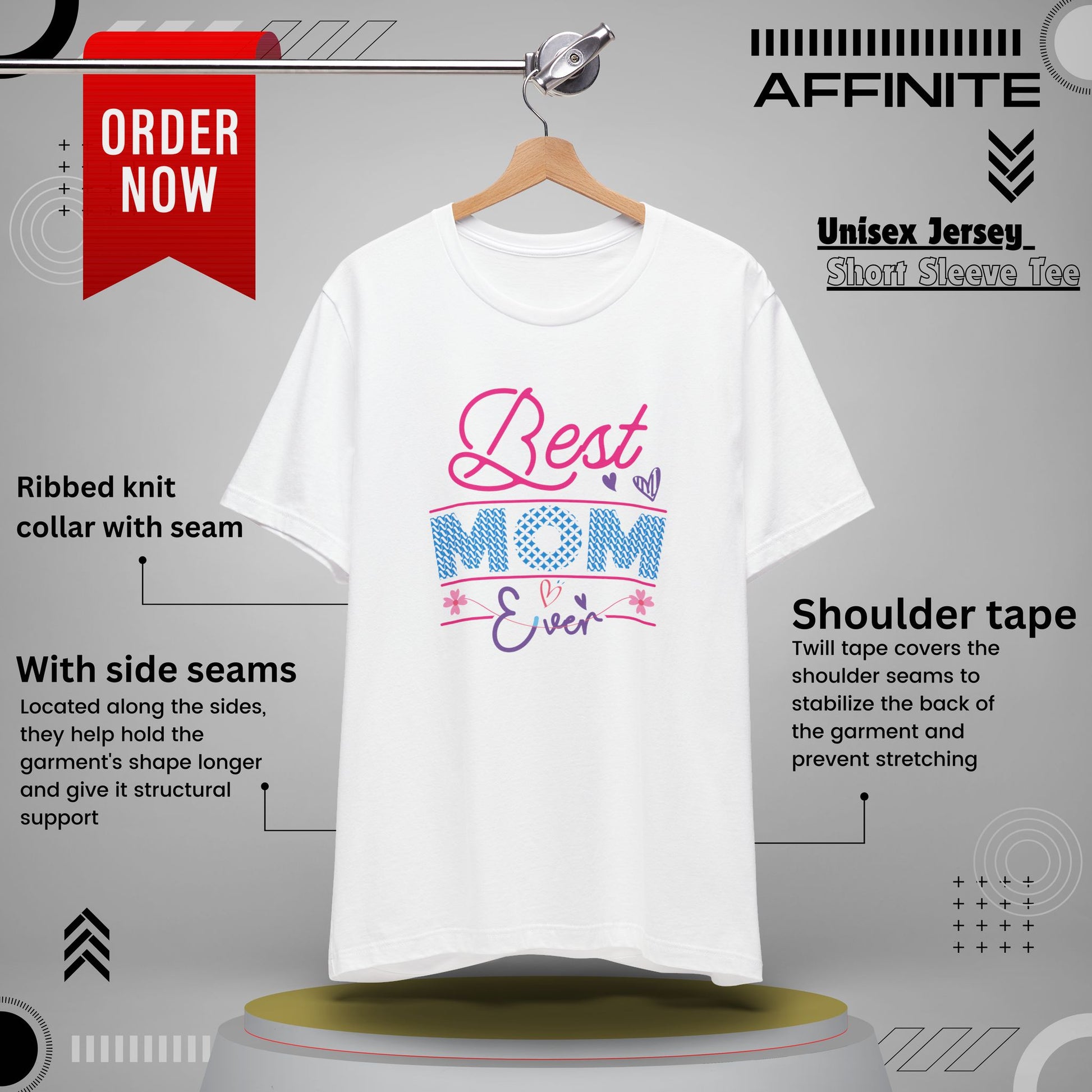 T-Shirt Best Mom Ever – Show Love & Appreciation in This T Shirt White