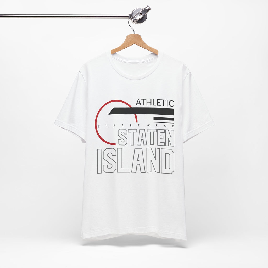 T-Shirt Unisex T Shirt - Athletic Staten Island Tee | Casual Comfort Fit | Affinite White