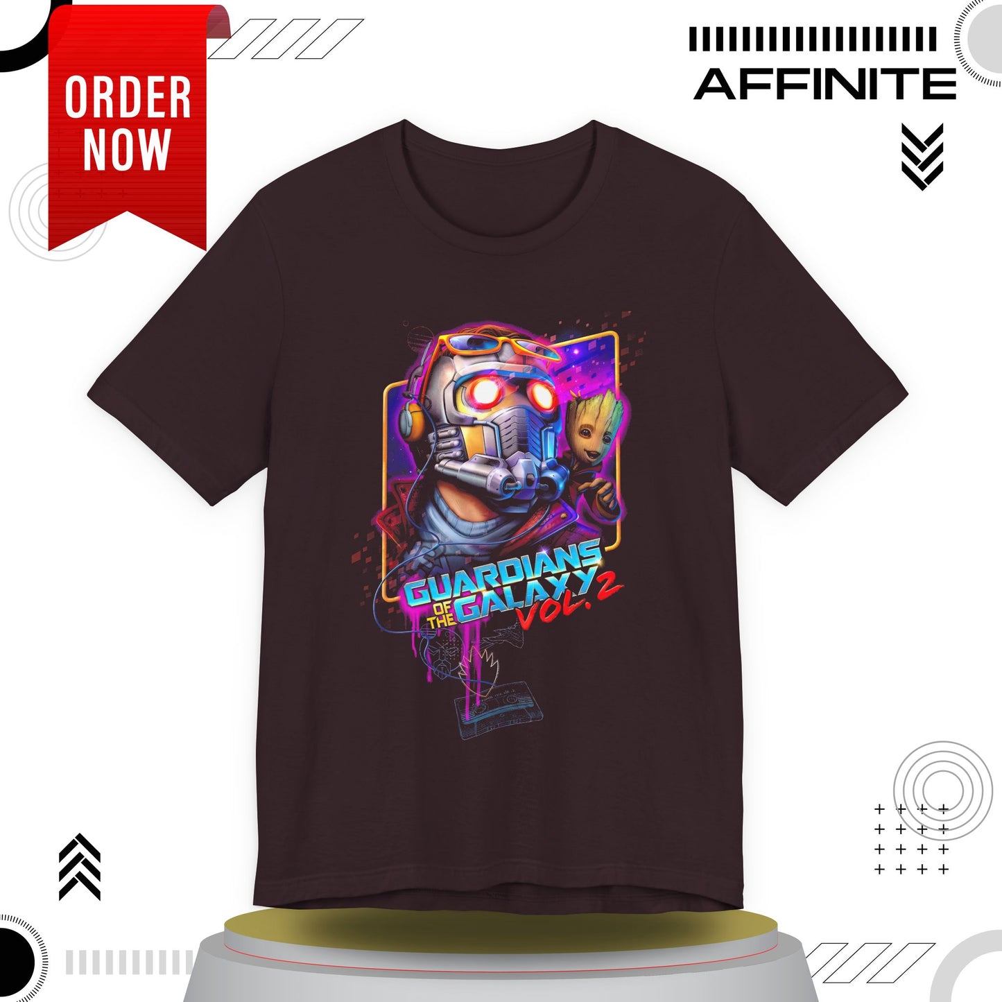 T-Shirt Guardians of the Galaxy Vol 2 T-Shirt – Retro Marvel Graphic Tee (Unisex)