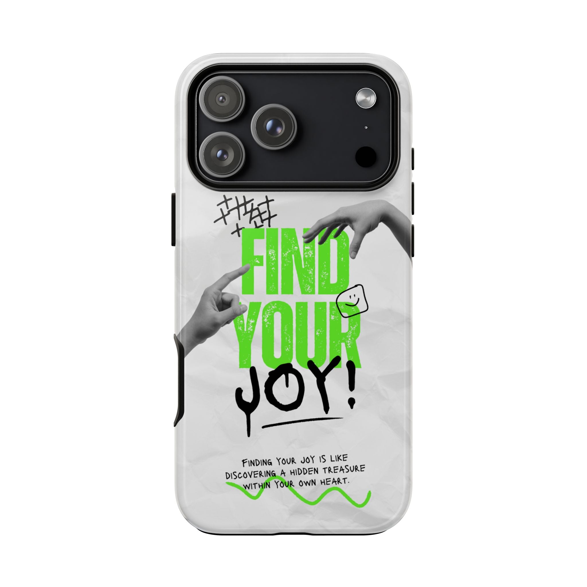 Phone Cases - Find Your Joy Themed Tough Phone Protection for iPhone, Samsung, Google Pixel (Matte/Glossy)