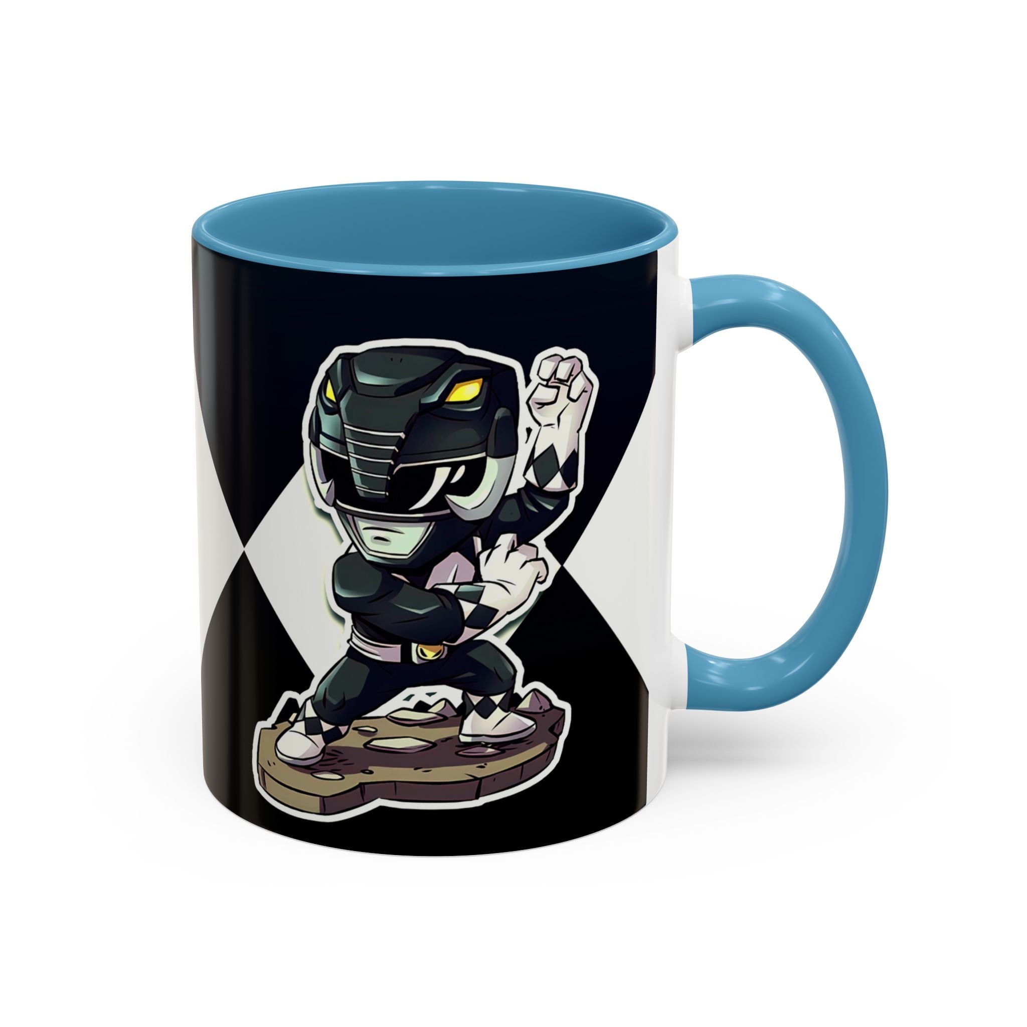 Mighty Morphin Power Rangers Black Ranger Ceramic Mug - 11oz & 15oz Coffee Mug - Accent Mug for Pop Culture Fans