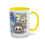Lazy Yoga Accent Coffee Mug - Cute Animal Design 11oz & 15oz