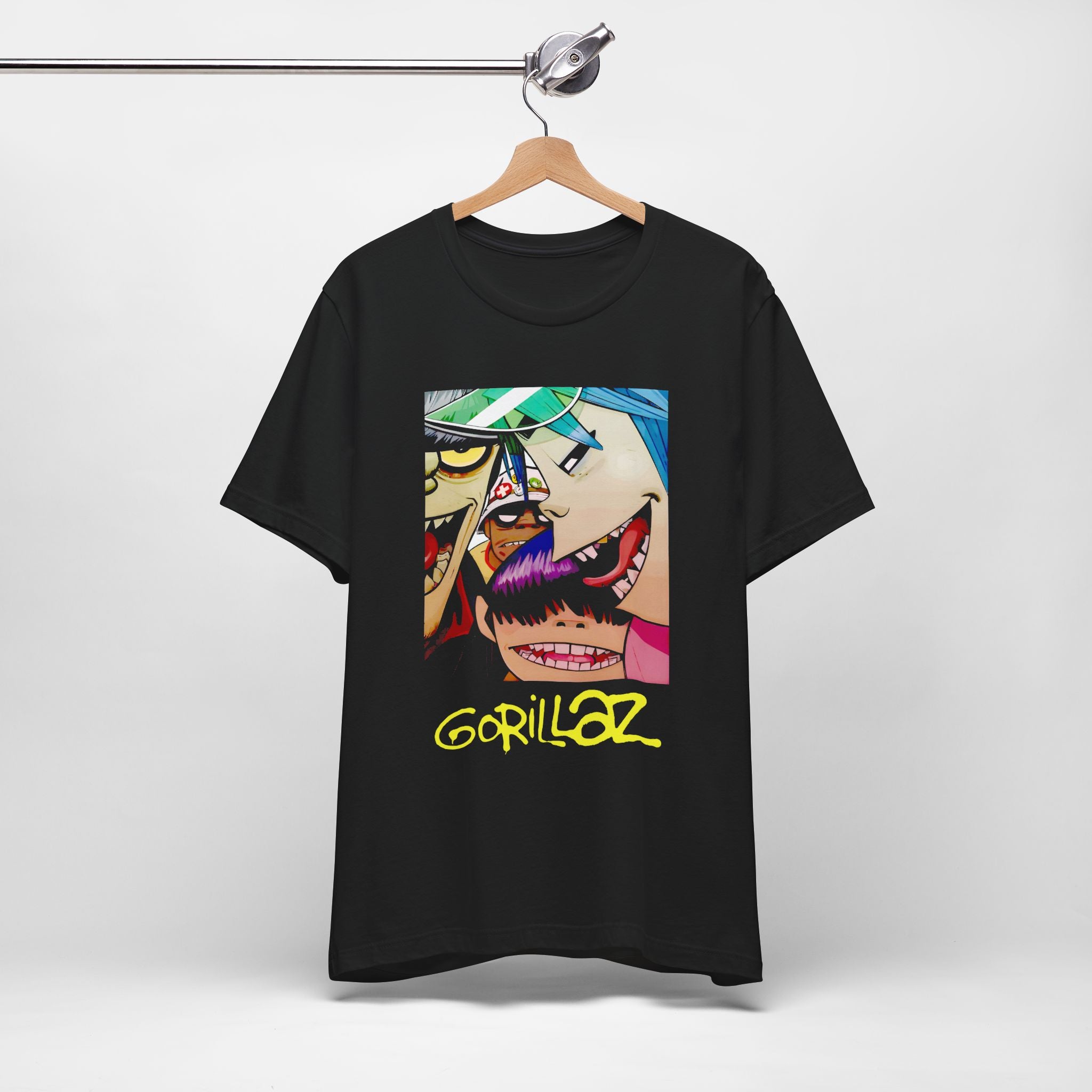 Gorillaz T-Shirt - Streetwear Unisex Band Tee for Music Fans (100% Cotton)