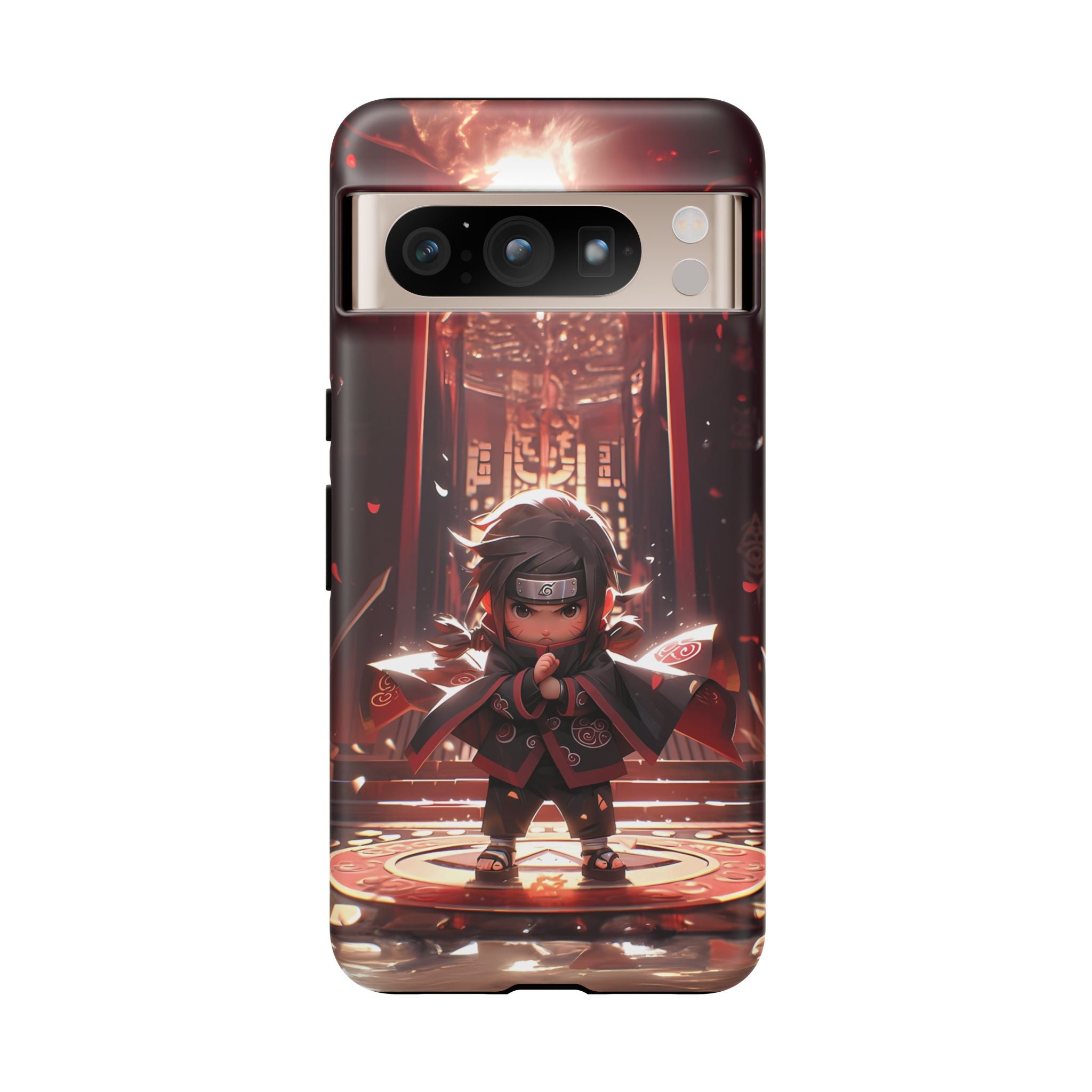 Chibi Itachi Tough Phone Case – Anime Protective Case for iPhone & Samsung, UV Resistant, Durable & Stylish