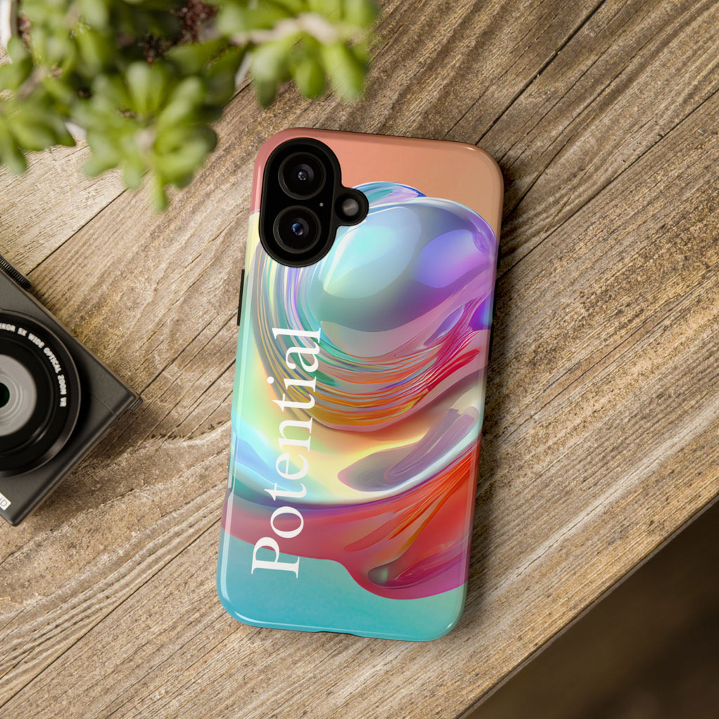 Colorful Phone Tough Case - "Potential" Metamorph Design