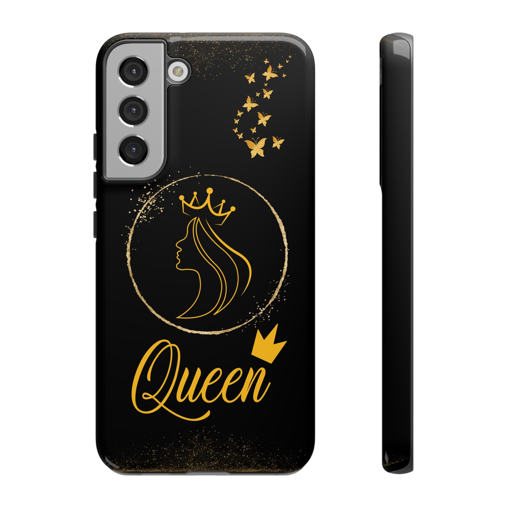Tough Case Queen Phone Case – Matte & Glossy Crown Design for iPhone, Samsung & Pixel Samsung Galaxy S22 Plus Glossy