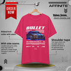 T-Shirt Nissan Skyline GT-R R34 Graphic Tee – Unisex Car Enthusiast T-Shirt – JDM Racing Gift for Him or Her Fuchsia