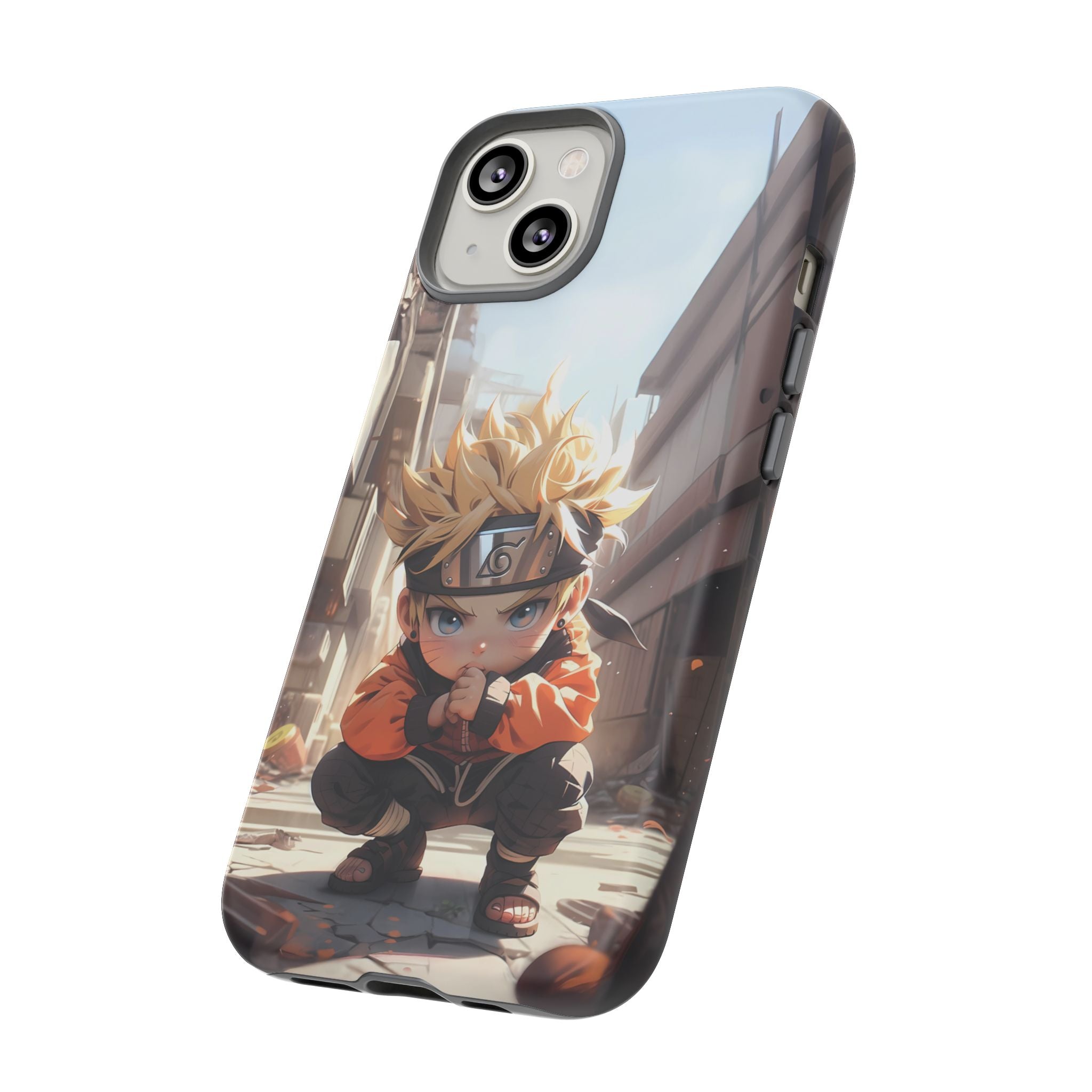 Chibi Naruto Tough Phone Case – Anime Protective Case for iPhone & Samsung, UV Resistant, Durable & Stylish