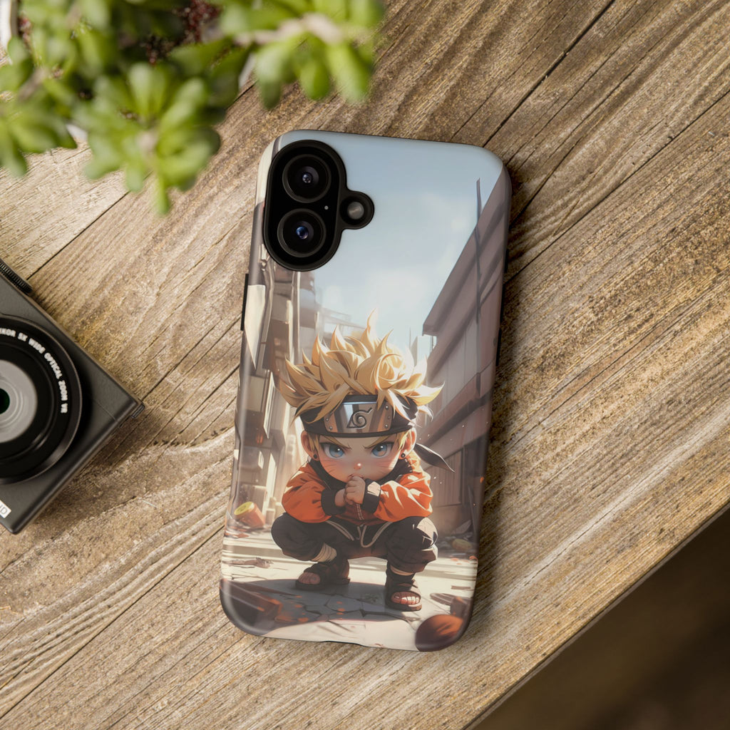 Chibi Naruto Tough Phone Case – Anime Protective Case for iPhone & Samsung, UV Resistant, Durable & Stylish