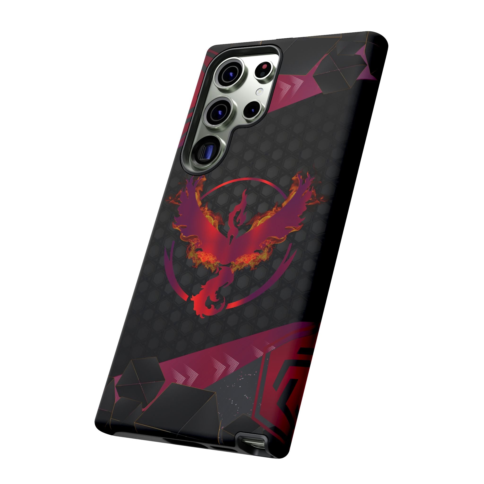 Pokémon Phone Case – Team Valor Tough & Rugged Dual-Layer Protection for iPhone, Samsung, Pixel | Wireless Charging Ready