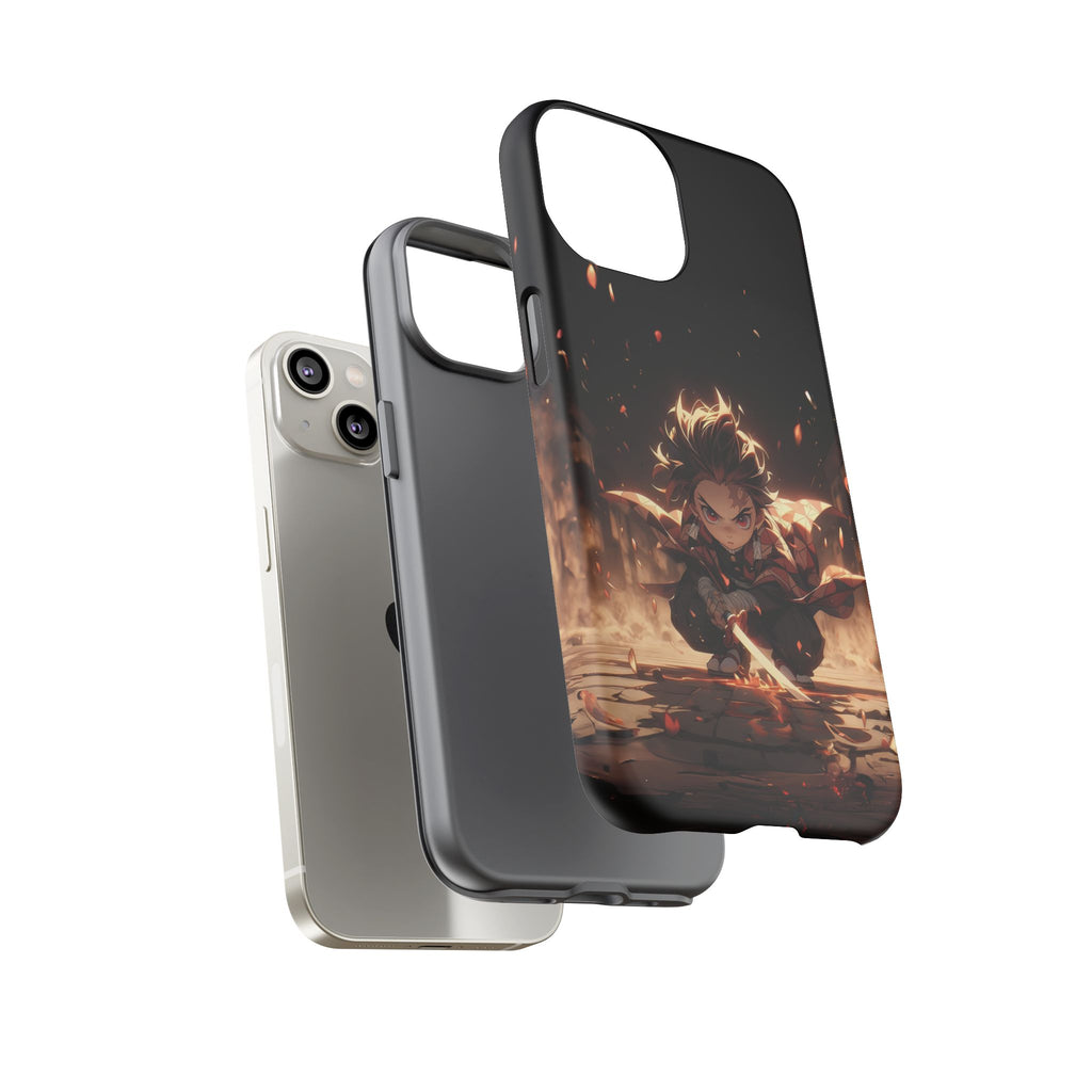 Tough Phone Case – Chibi Tanjiro Kamado Anime Protective Case for iPhone & Samsung