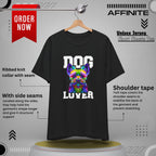 T-Shirt Dog Lover Unisex T-Shirt | Sharp Dog Graphic Black