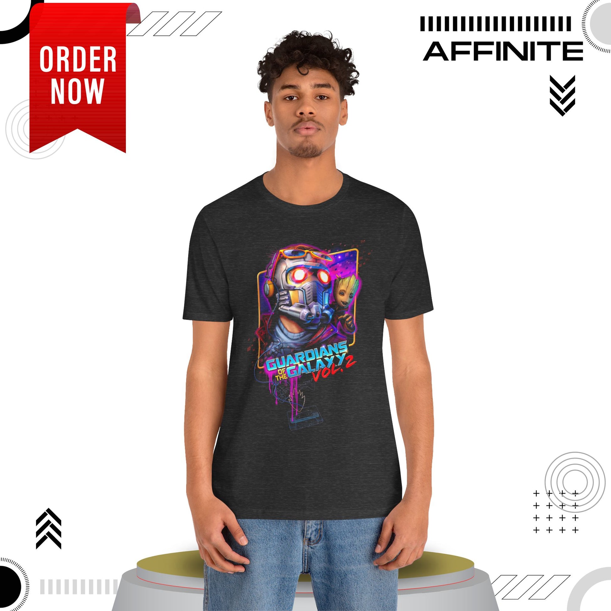 T-Shirt Guardians of the Galaxy Vol 2 T-Shirt – Retro Marvel Graphic Tee (Unisex)