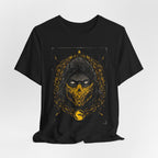 T-Shirt Scorpion Fire Ninja Graphic T-Shirt – Black & Yellow Gamer Tee
