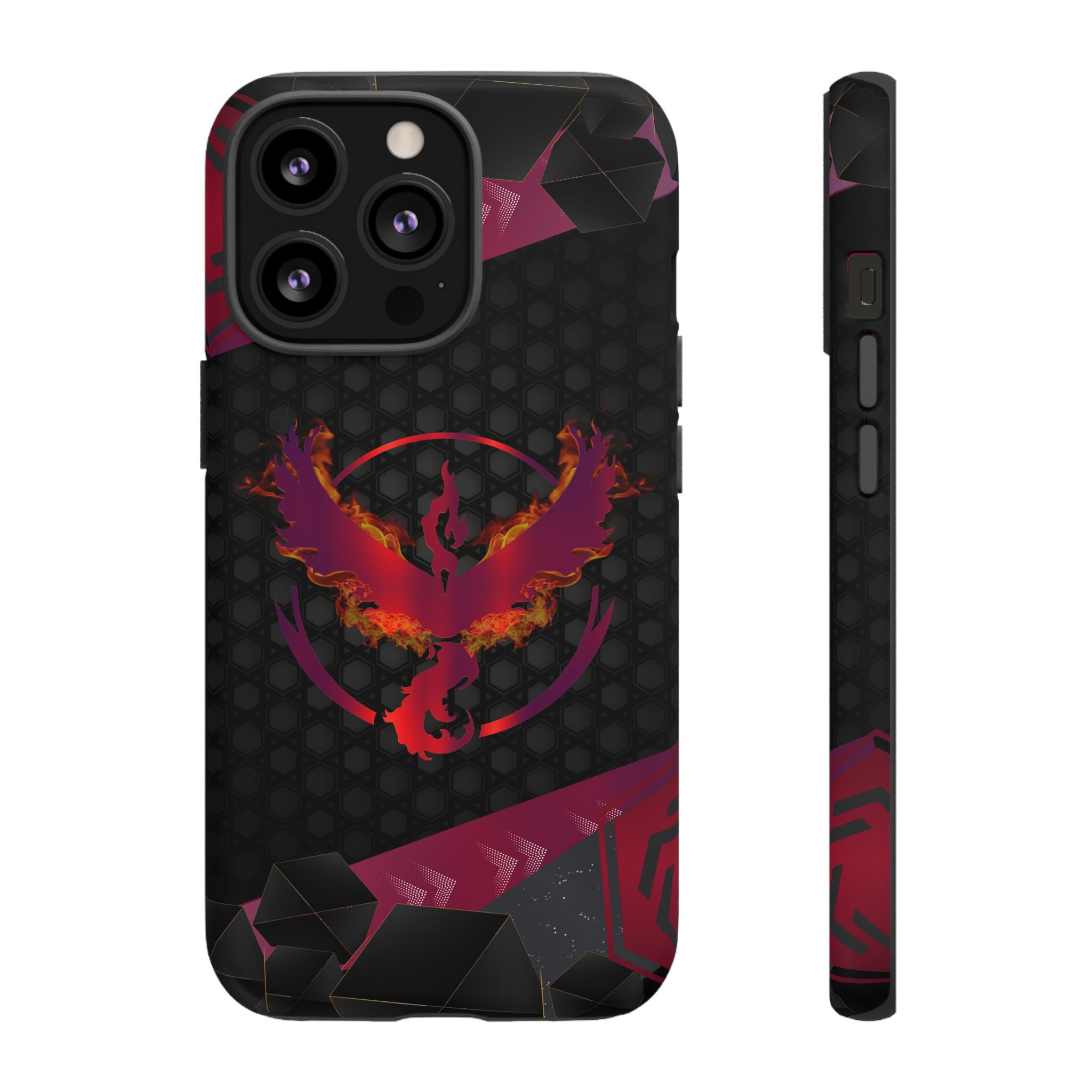Pokémon Phone Case – Team Valor Tough & Rugged Dual-Layer Protection for iPhone, Samsung, Pixel | Wireless Charging Ready