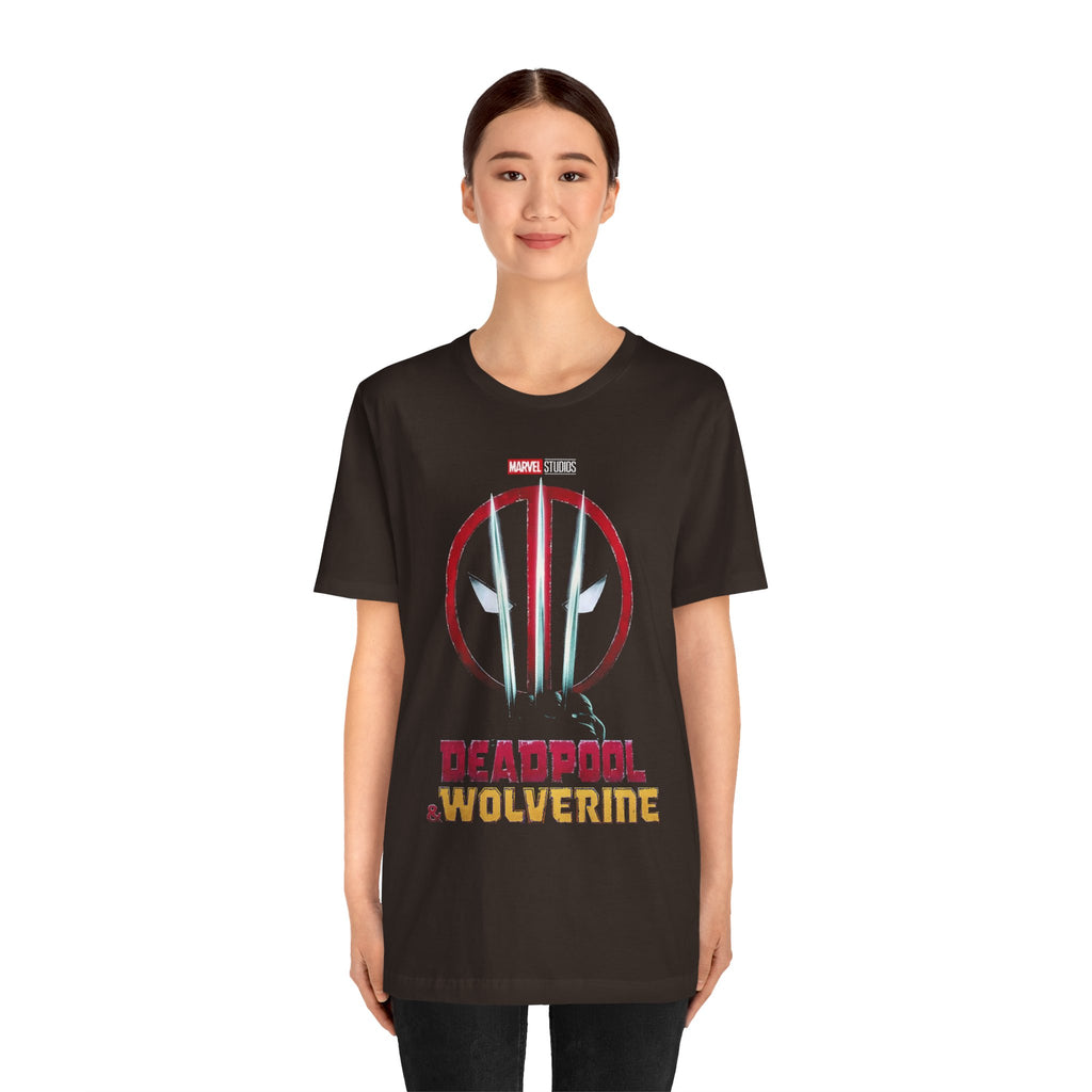 Deadpool and Wolverine T-Shirt – Marvel Graphic Tee for Comic Fans | Unisex Cotton Jersey
