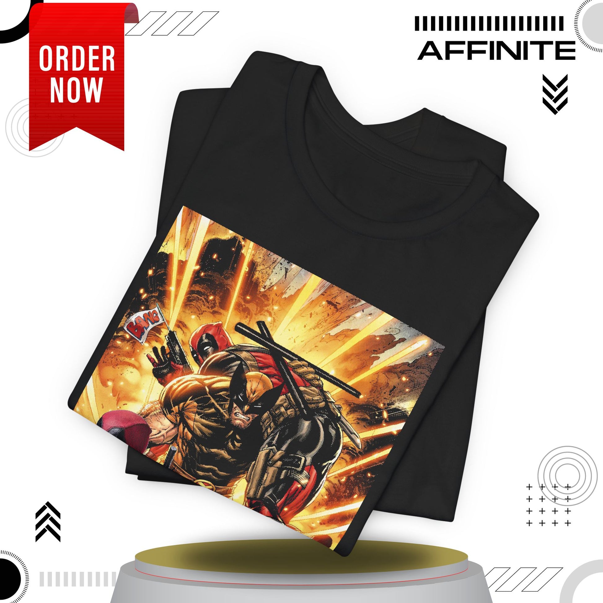 T-Shirt Marvel T Shirt - Deadpool Graphic Tee (Unisex Cotton)