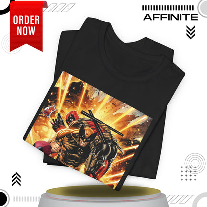 T-Shirt Marvel T Shirt - Deadpool Graphic Tee (Unisex Cotton)
