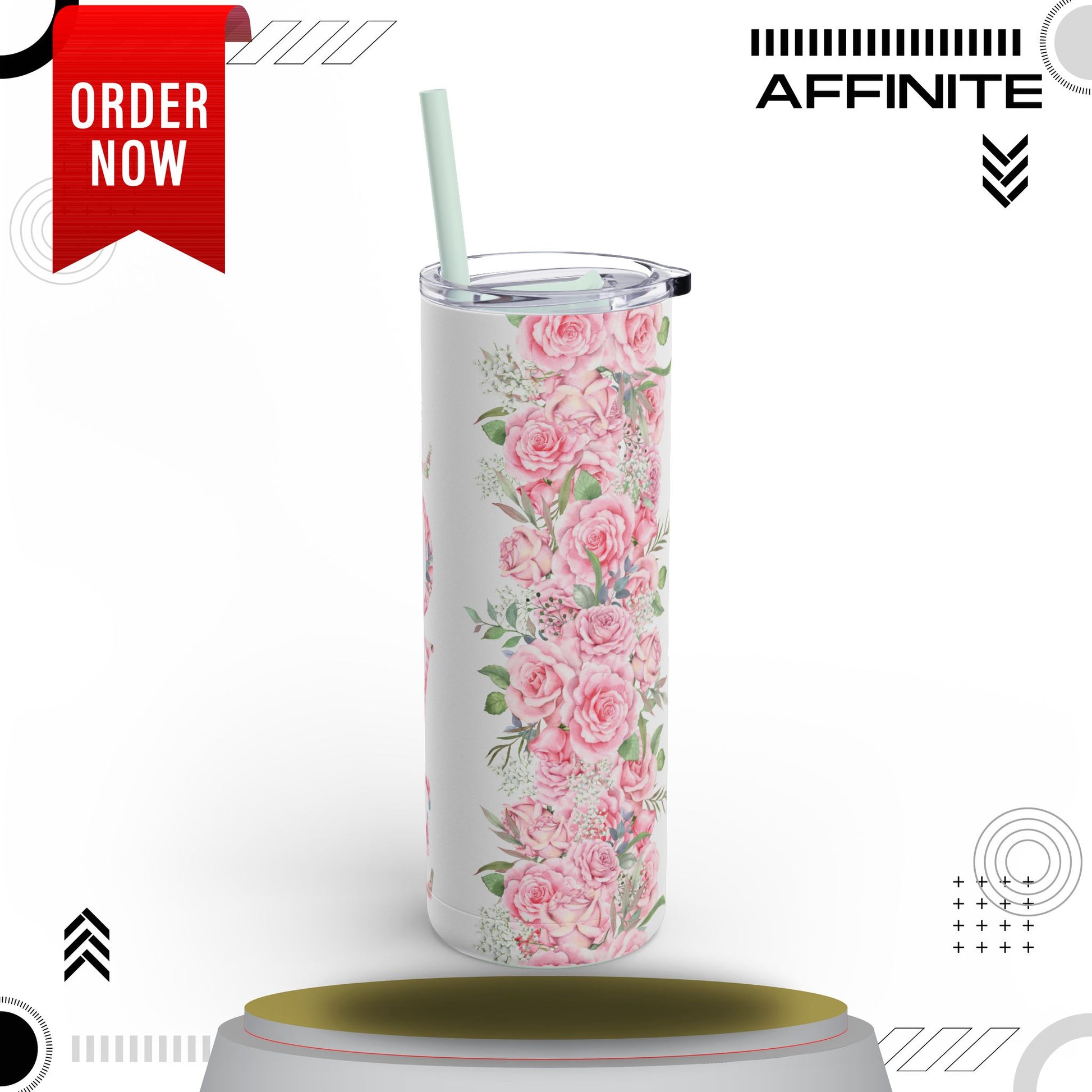 Tumblers Sleek & Stylish 20oz Skinny Matte Tumbler – Love Edition