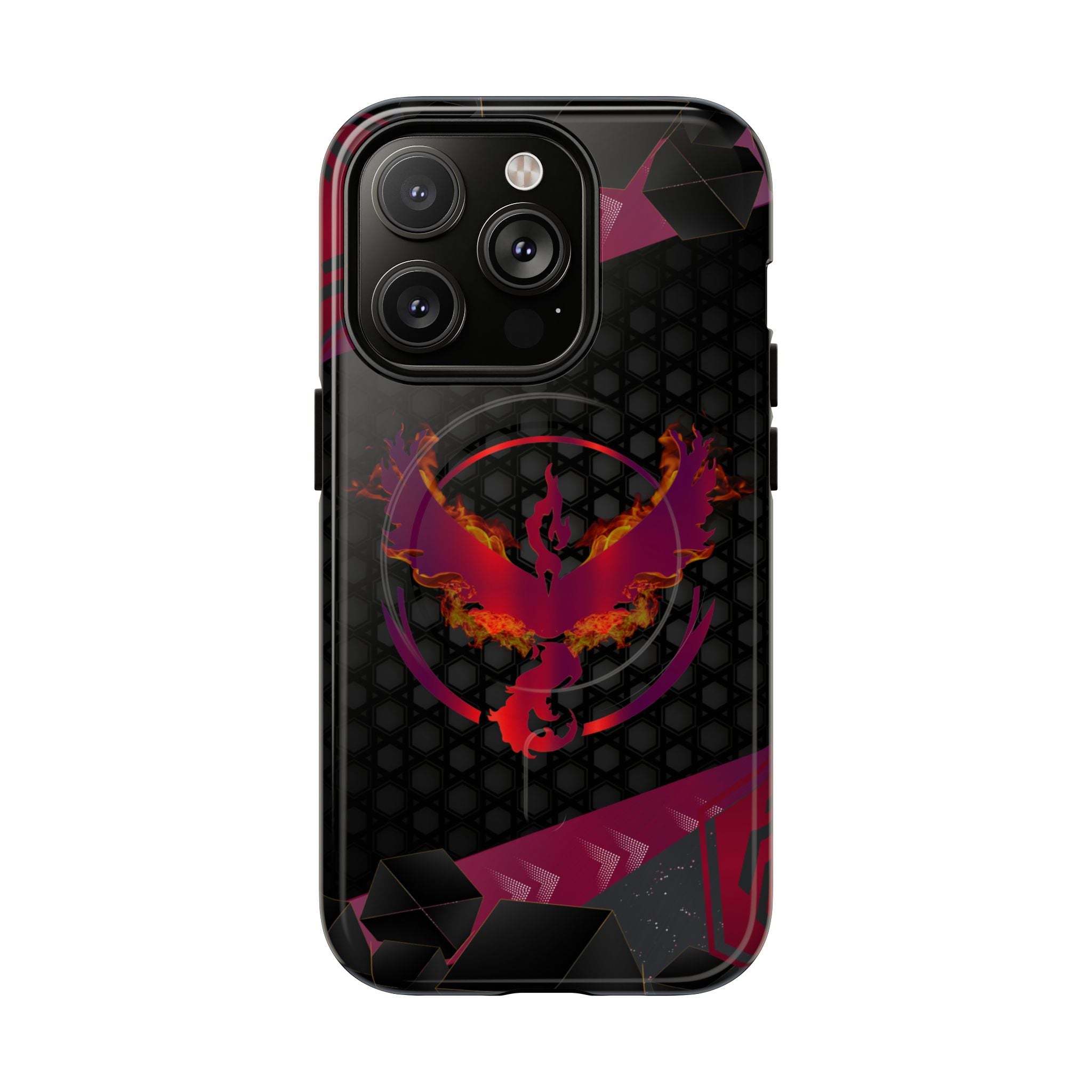 Pokémon Phone Case – Team Valor Tough MagSafe for iPhone 15, 16, 17 | Dual-Layer Armor + Magnetic Charging