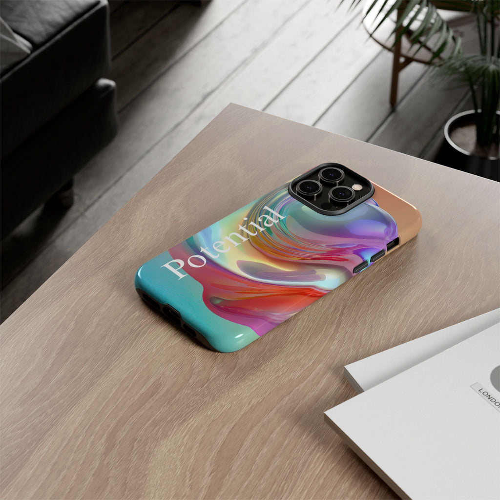 Colorful Phone Tough Case - "Potential" Metamorph Design