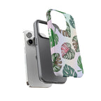 Tough Cases - Monstera Leaf Themed Phone Protection for iPhone, Samsung, and Google Pixel (Matte/Glossy)