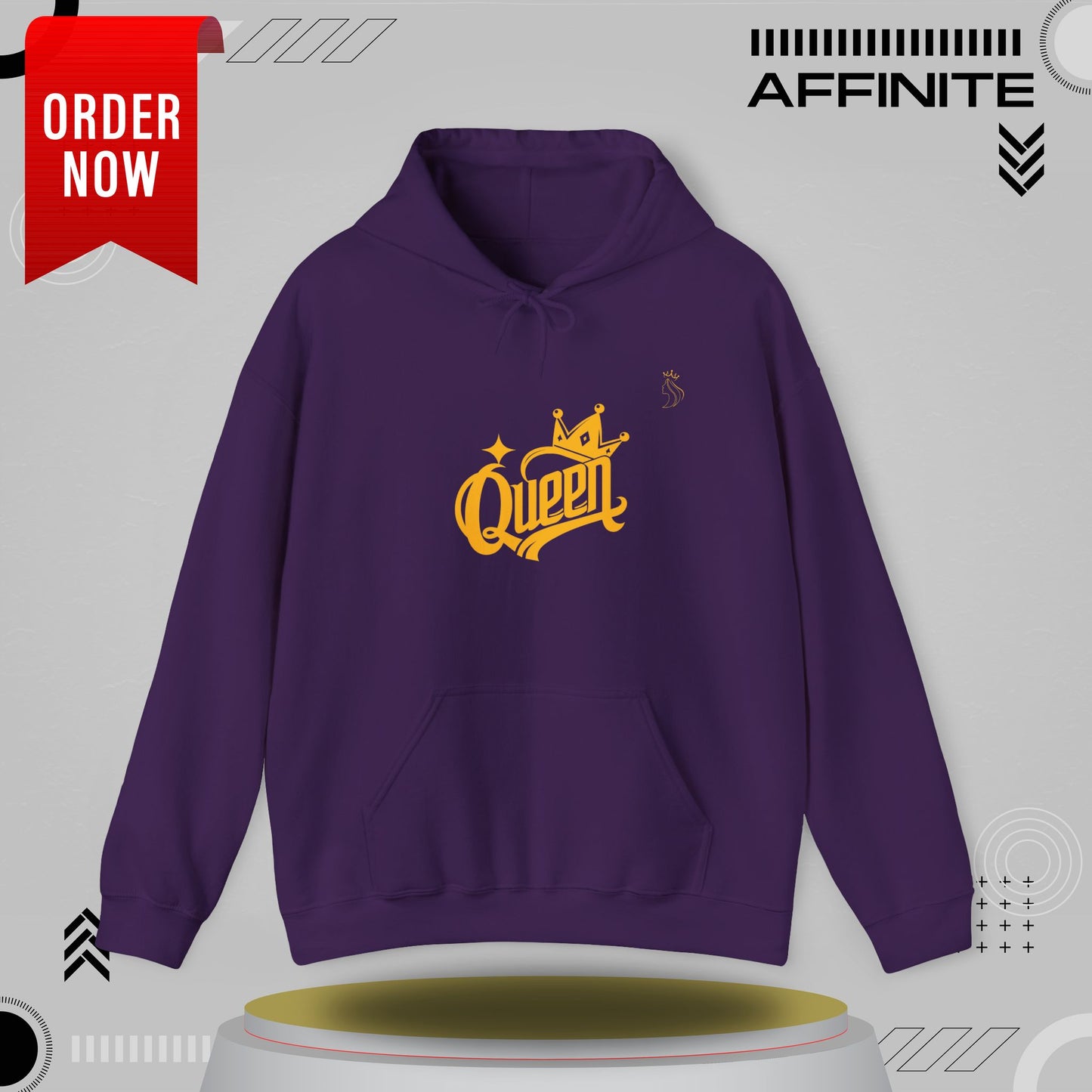 Hoodie Rule in Style: The Ultimate 'Queen' Hoodie for Everyday Royalty! Purple
