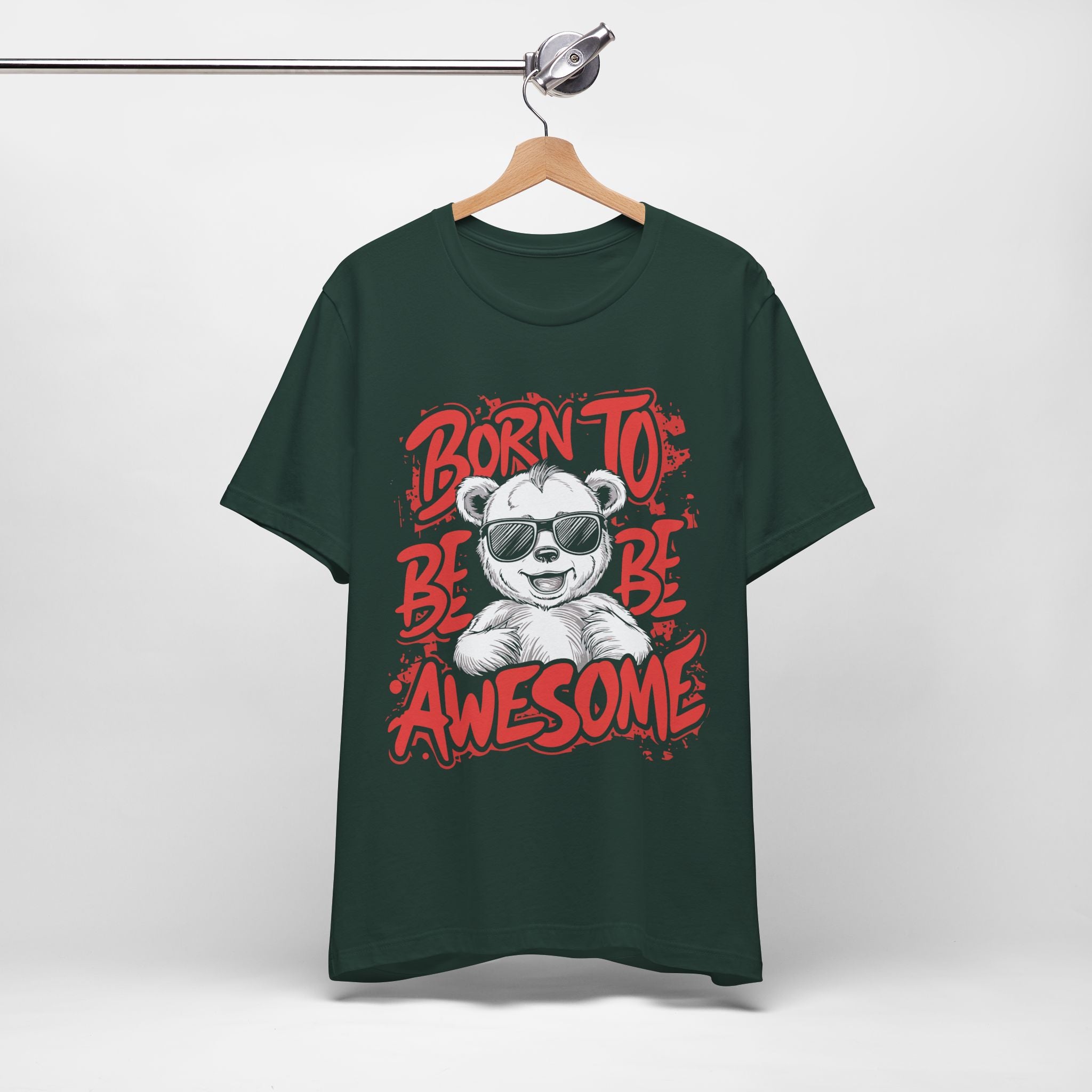 Born To Be Awesome Shirt – Fun Graphic Tee for Kids & Adults | Soft Cotton Unisex Fit