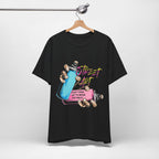 Street Art Graphic Tee – Keep Trying Motivational Unisex Shirt | Soft Cotton for Artists & Rebels