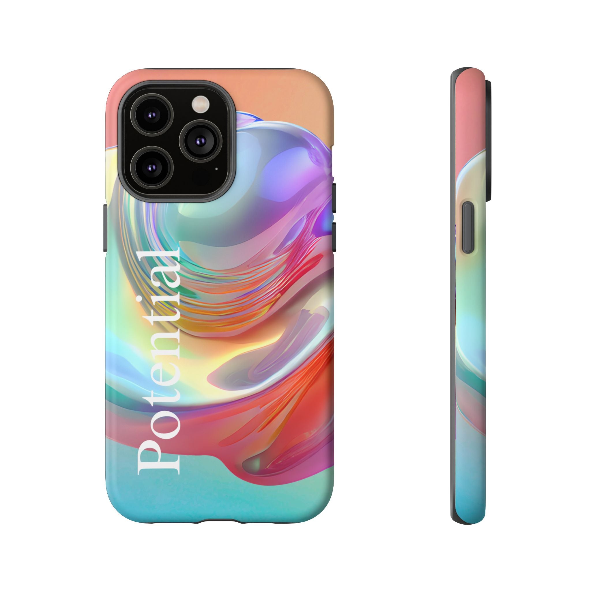 Colorful Phone Tough Case - "Potential" Metamorph Design