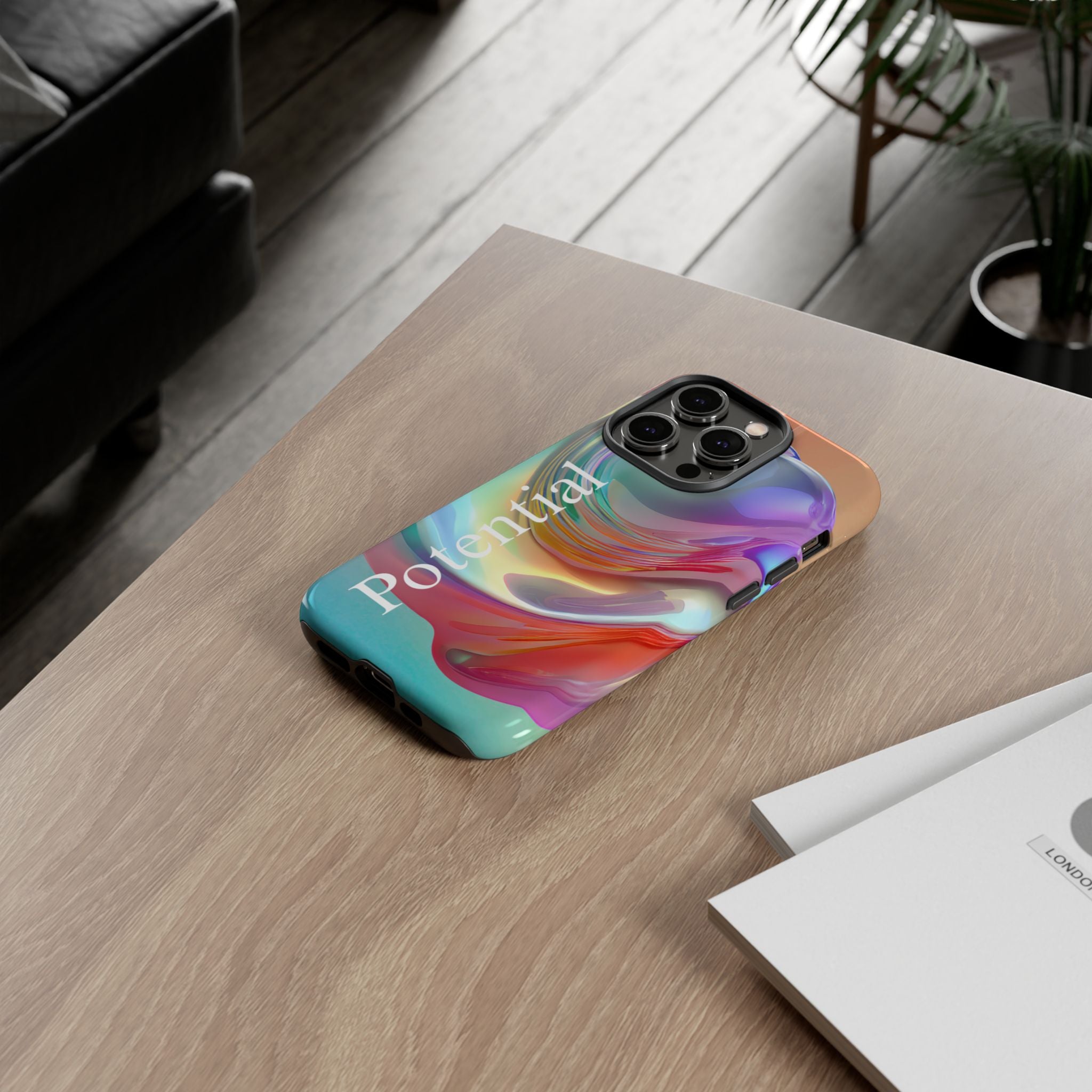 Colorful Phone Tough Case - "Potential" Metamorph Design