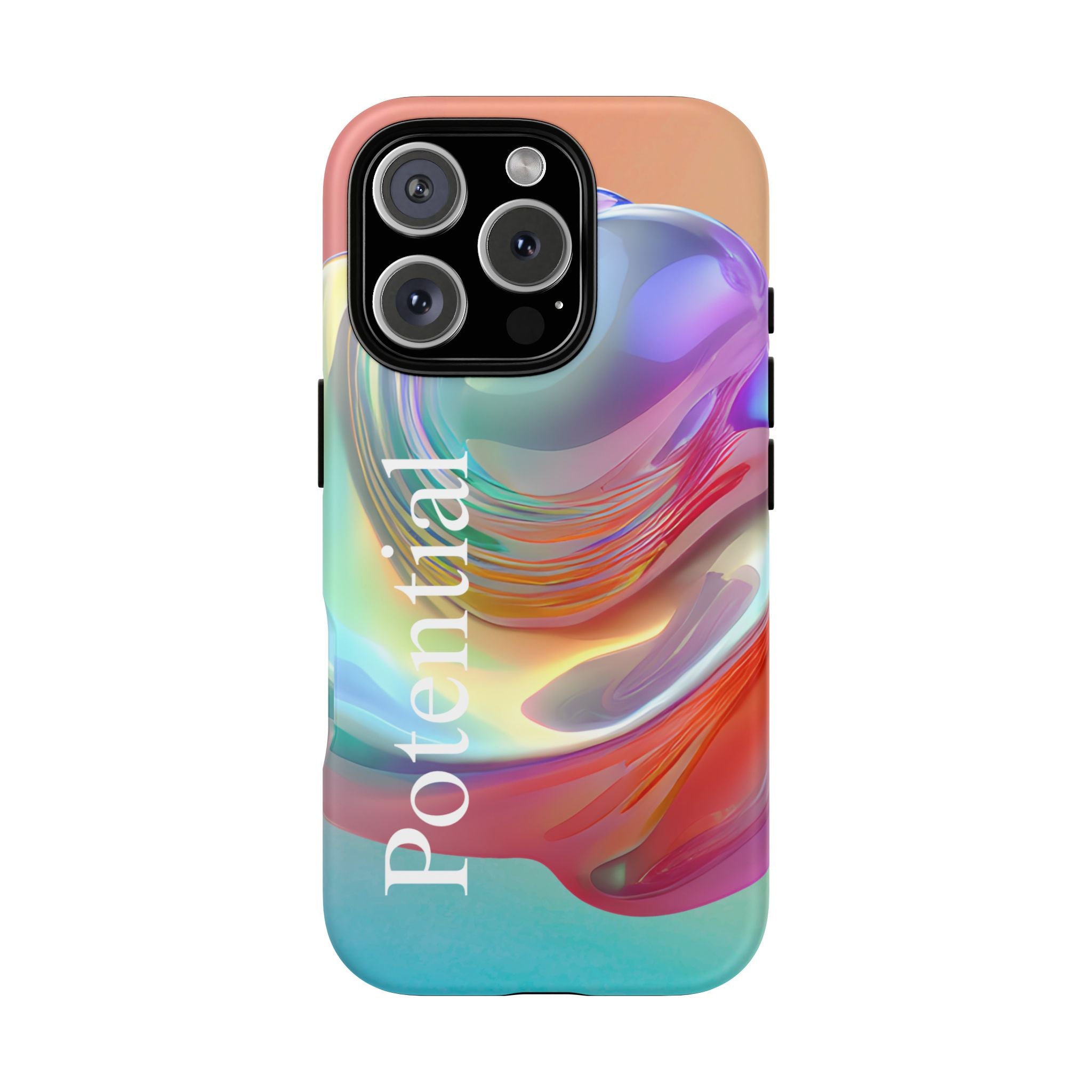 Colorful Phone Tough Case - "Potential" Metamorph Design