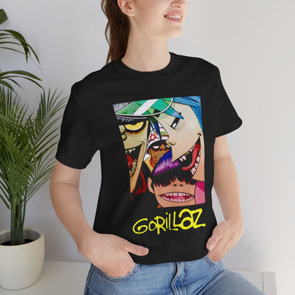 T-Shirt Gorillaz T-Shirt - Streetwear Unisex Band Tee for Music Fans (100% Cotton)