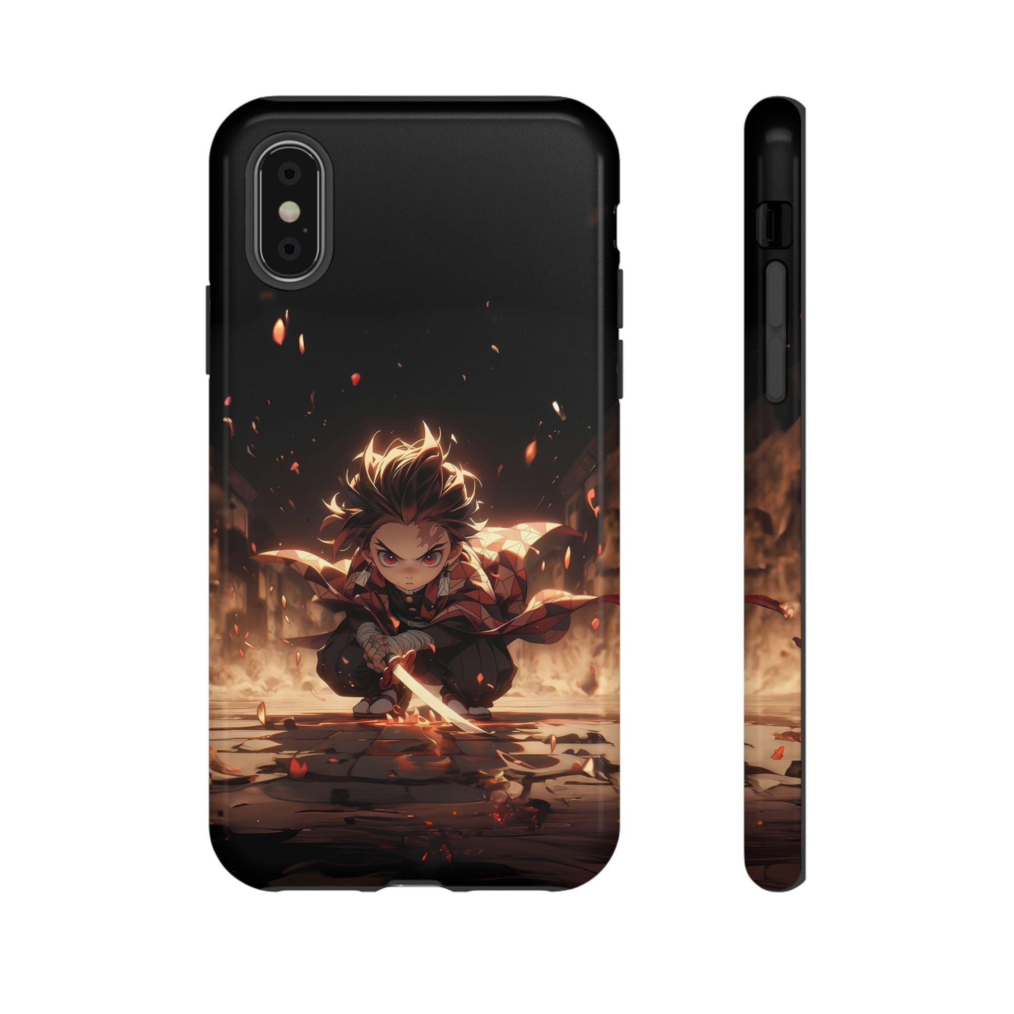 Tough Phone Case – Chibi Tanjiro Kamado Anime Protective Case for iPhone & Samsung