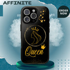Tough Case Queen Phone Case – Matte & Glossy Crown Design for iPhone, Samsung & Pixel iPhone 16 Pro Glossy