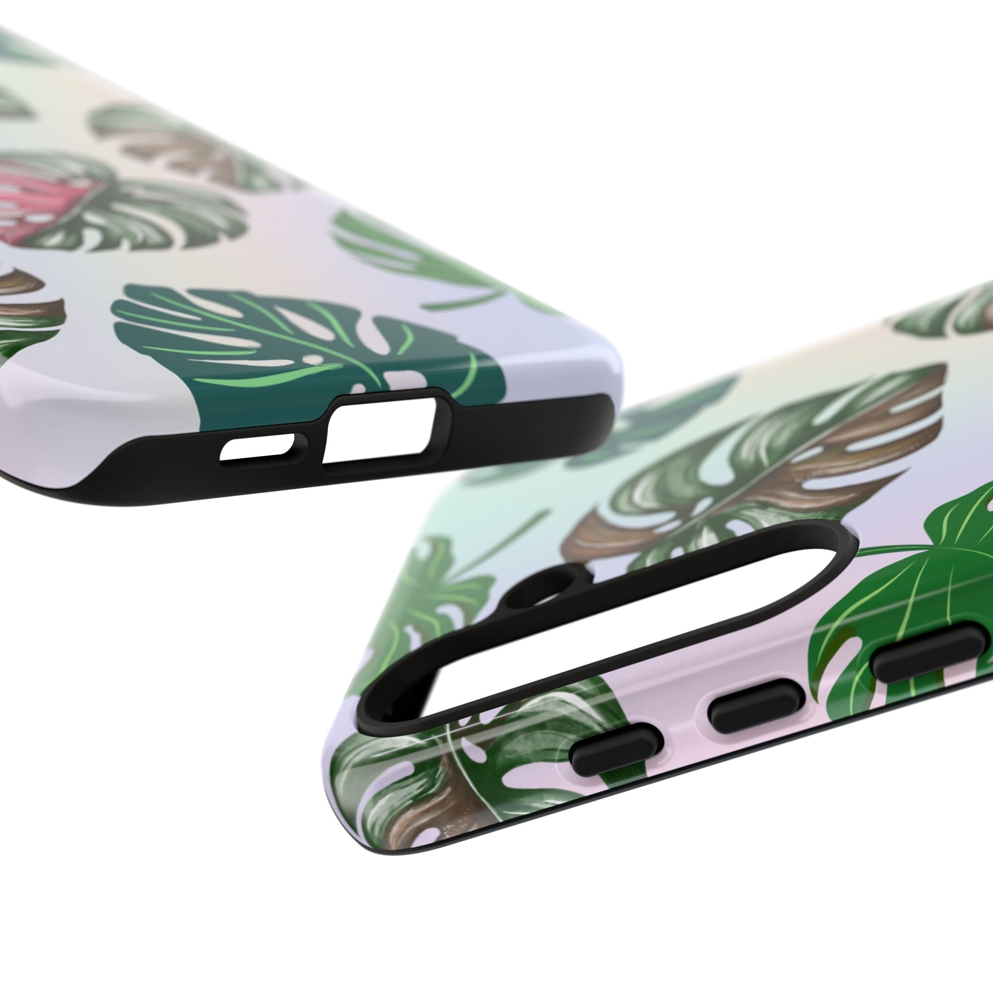 Tough Cases - Monstera Leaf Themed Phone Protection for iPhone, Samsung, and Google Pixel (Matte/Glossy)