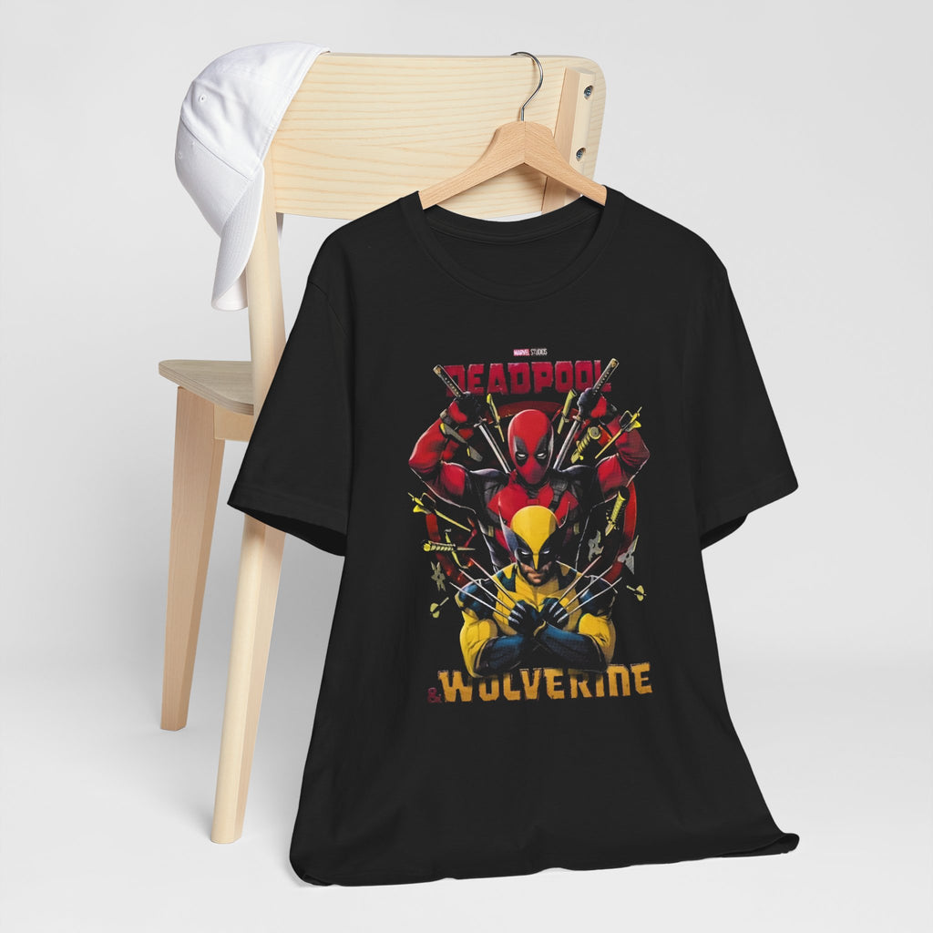 Wolverine and Deadpool T-Shirt – Soft Cotton Graphic Tee for Marvel Fans | Unisex Crew Neck