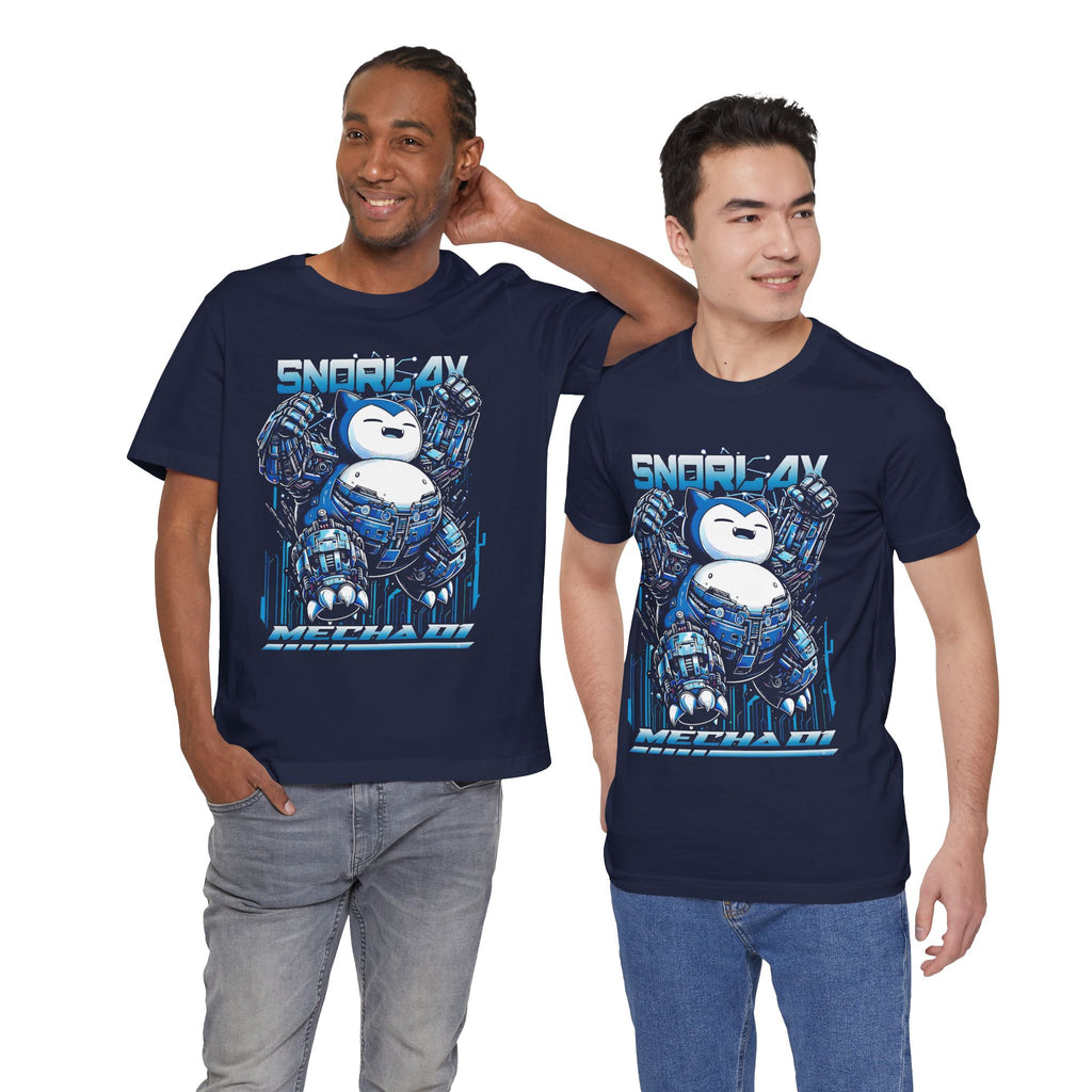 Robot Snorlax Shirt – Anime-Inspired Graphic Tee by Bella+Canvas