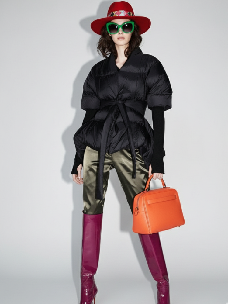 Tribeca Pleated Puffer Jacket BYMANYC ® New York Women's Fashion - Women's Clothing - Jackets & Coats - Trench Coats