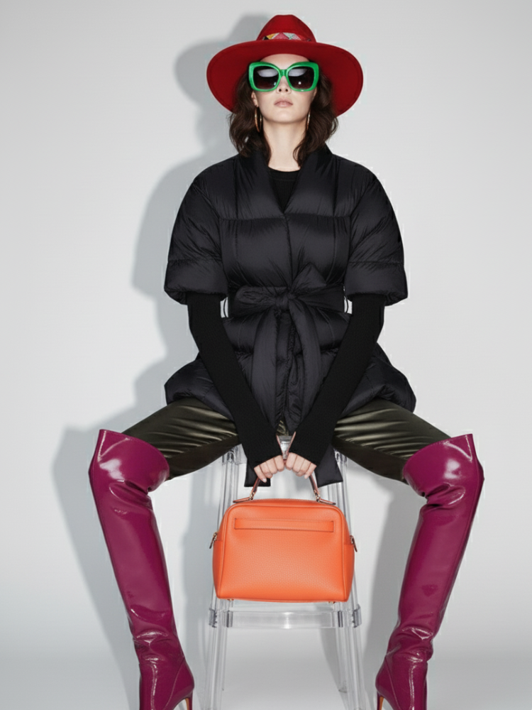 Tribeca Pleated Puffer Jacket BYMANYC ® New York Women's Fashion - Women's Clothing - Jackets & Coats - Trench Coats