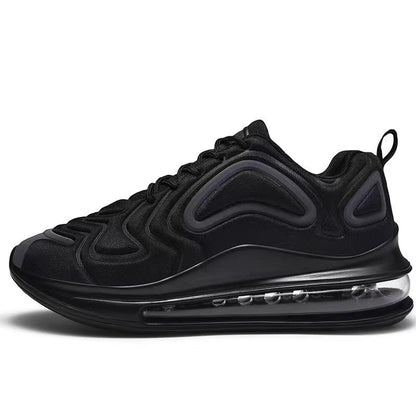 Casual Shoes Casual Air Cushion Black Shoes Men Outdoor Breathable Lace-up Sneakers Running Sports Shoes