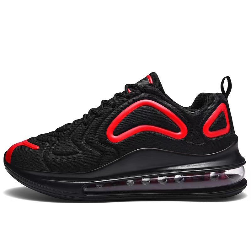 Casual Shoes Casual Air Cushion Black Shoes Men Outdoor Breathable Lace-up Sneakers Running Sports Shoes